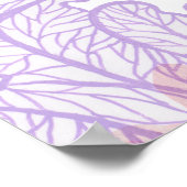 Waterverf koralen. Naadloos patroon met de onderka Poster (Hoek)