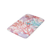 Waterverf koralen: onderwater wereld patroon. badmat (Gekanteld)