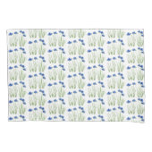 Waterverf Kornbloemen Wildbloemen Blauwe Floral Kussensloop (Voorkant)