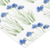 Waterverf Kornbloemen Wildbloemen Blauwe Floral Tafelkleed (Gekanteld)