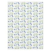 Waterverf Kornbloemen Wildbloemen Blauwe Floral Tafelkleed (Voorkant)