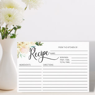 Waterverf Kort Vrijgezellenfeest RECIPE Informatiekaartje