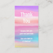 Waterverf Korting Kaart (Voorkant)