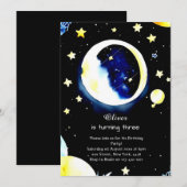 Waterverf Kosmische Galaxy Verjaardag Kaart (Voorkant / Achterkant)