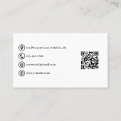 Waterverf kosmische motten Confetti Modern Visitekaartje (Achterkant)