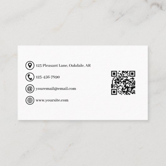 Waterverf kosmische motten Confetti Modern Visitekaartje (Achterkant)