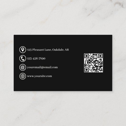 Waterverf kosmische motten Confetti Modern Visitekaartje (Achterkant)