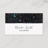 Waterverf Kosmische Sterrenbeeld Modern Visitekaartje (Voorkant)