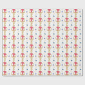 Waterverf Kousen en Garland Cadeaupapier (Vlak)