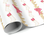 Waterverf Kousen en Garland Cadeaupapier (Rol Hoek)
