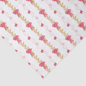 Waterverf Kousen en Garland Tissuepapier (Detail)