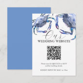 Waterverf krab bruiloft behuizing Kaarten (Voorkant / Achterkant)