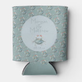 Waterverf krab bruiloft blikjeskoeler (Voorkant)