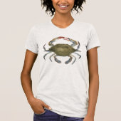 Waterverf krab - grijs t-shirt (Voorkant)