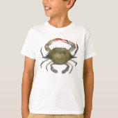 Waterverf krab - grijs t-shirt (Voorkant)