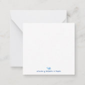 Waterverf krab Notecard Notitiekaartje (Achterkant)