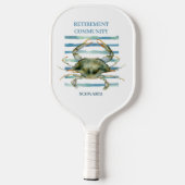 Waterverf krab, Pensioengemeenschap Pickleball Paddle (Achterkant)