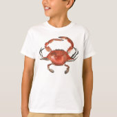 Waterverf krab - rood t-shirt (Voorkant)