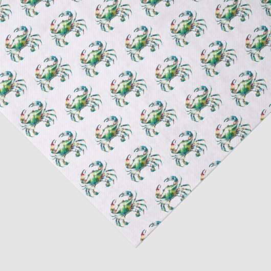 Waterverf krab tissuepapier (Detail)