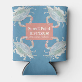 Waterverf Krab Vakantie Home Drink Hugger Blikjeskoeler