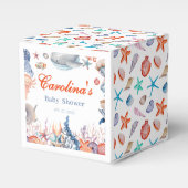 waterverf krachtens het baby shower van de zee bedankdoosjes (Voorkant Zijde)