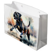 Waterverf krachtige Cane Corso hond Groot Cadeauzakje (Achterkant Gekanteld)