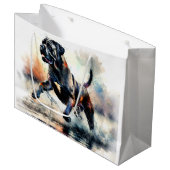 Waterverf krachtige Cane Corso hond Groot Cadeauzakje (Voorkant Gekanteld)