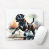 Waterverf krachtige Cane Corso hond Muismat (Met muis)