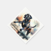 Waterverf krachtige Cane Corso hond Servet (Hoek)