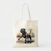 Waterverf krachtige Cane Corso hond Tote Bag (Voorkant)