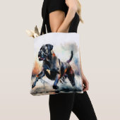 Waterverf krachtige Cane Corso hond Tote Bag (Dichtbij)