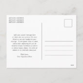 Waterverf Krans Foto Moderne Kerst Feestdagenkaart (Achterkant)