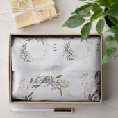 Waterverf krans groen en gebladerte tissuepapier (Geschenk)