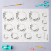 Waterverf krans groen en gebladerte tissuepapier (Craft)