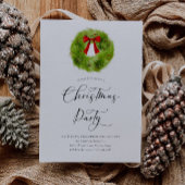 Waterverf krans kerstfeest kaart