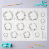 Waterverf Krans met Bloem Tissuepapier (Craft)