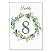 Waterverf krans tabel nummer Kaart (Achterkant)