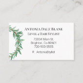 Waterverf krans Visitekaartje (Voorkant)