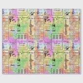 Waterverf Krant Cadeaupapier (Vlak)