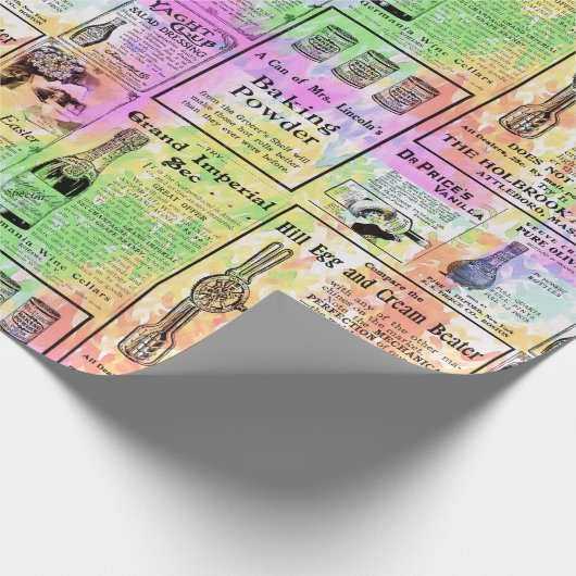 Waterverf Krant Cadeaupapier (Hoek)