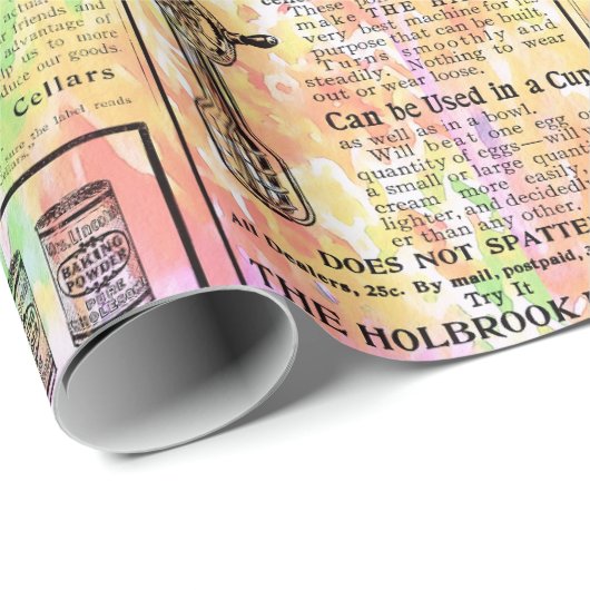 Waterverf Krant Cadeaupapier (Rol Hoek)