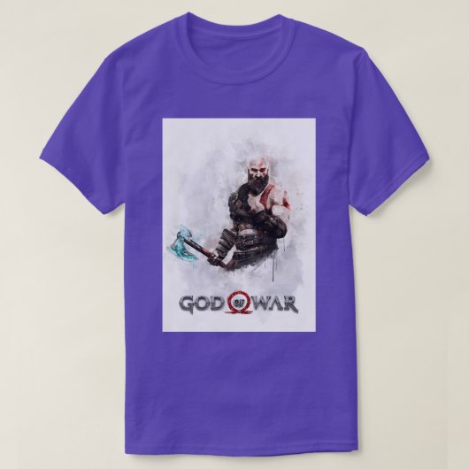 Waterverf Kratos 1 T-shirt (Design voorkant)