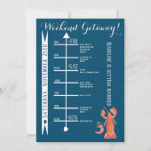 Waterverf Kreeft Bachelorette Weekenduitstap Kaart (Voorkant)