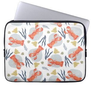 Waterverf Kreeft Schaaldier Strand Zanddollars   Laptop Sleeve
