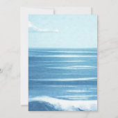 Waterverf kreeft strand blauw feest Baby shower Kaart (Achterkant)