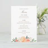 Waterverf Kreukkleur voor vloeiend perzik Menu (Staand voorkant)