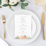Waterverf Kreukkleur voor vloeiend perzik Menu<br><div class="desc">perfect voor elke gebeurtenis,  pas de backer aan,  verander de kleur en/of verwijder het patroon.</div>
