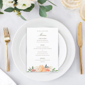 Waterverf Kreukkleur voor vloeiend perzik Menu