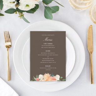 Waterverf Kreukkleur voor vloeiend perzik Menu