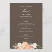 Waterverf Kreukkleur voor vloeiend perzik Menu (Voorkant)